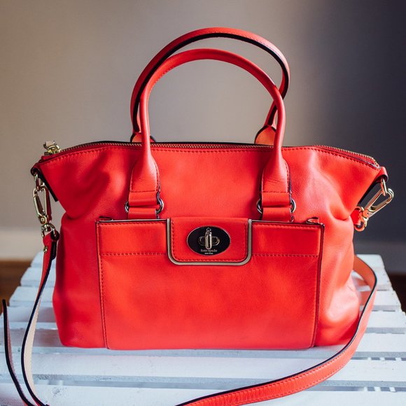 Kate Spade Handbags - Kate Spade Orange Satchel/Cross Body